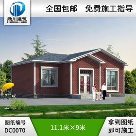 農(nóng)村住宅施工圖含效果圖_別墅設計圖紙,新農(nóng)村別墅,農(nóng)村自建房設計