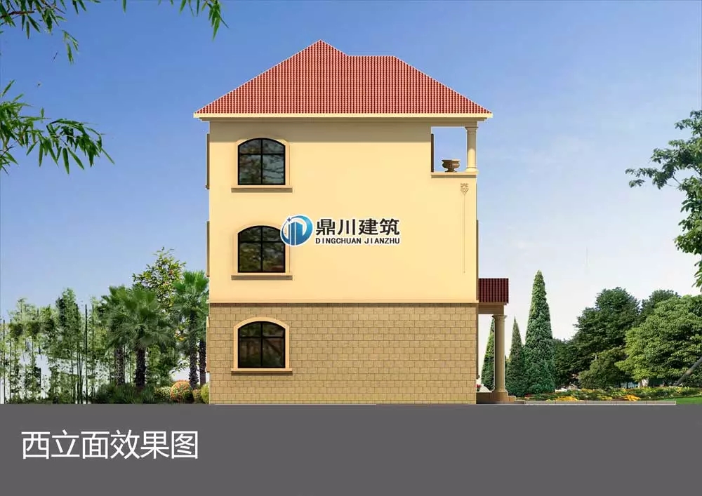 三層旋轉樓梯復式農村別墅建房案例，大氣漂亮得不像話！