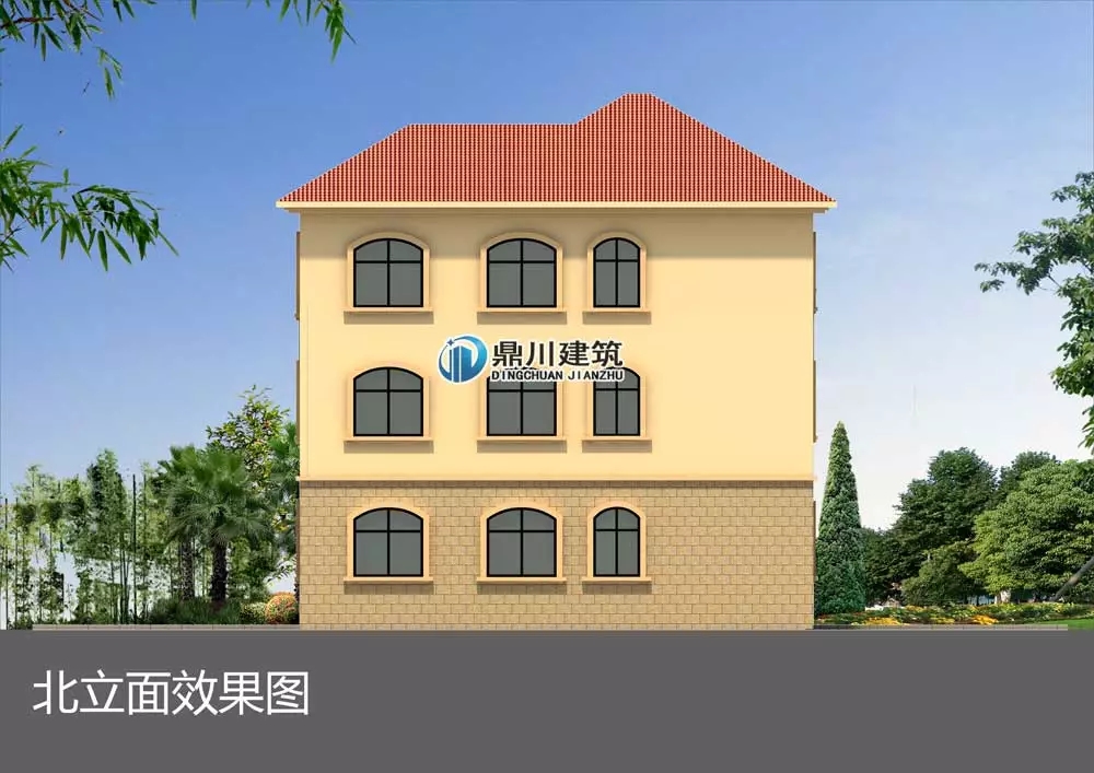 三層旋轉樓梯復式農村別墅建房案例，大氣漂亮得不像話！