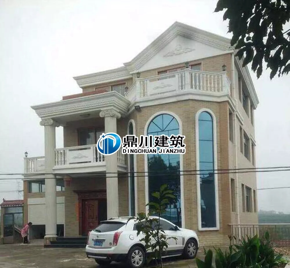 挑空客廳+旋轉樓梯，13×14三層優雅大氣歐式別墅